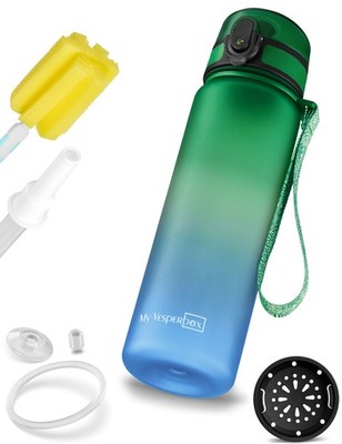 My Vesperbox - Minny - Kinder Trinkflasche 750ml   Auslaufsicher & BPA-frei