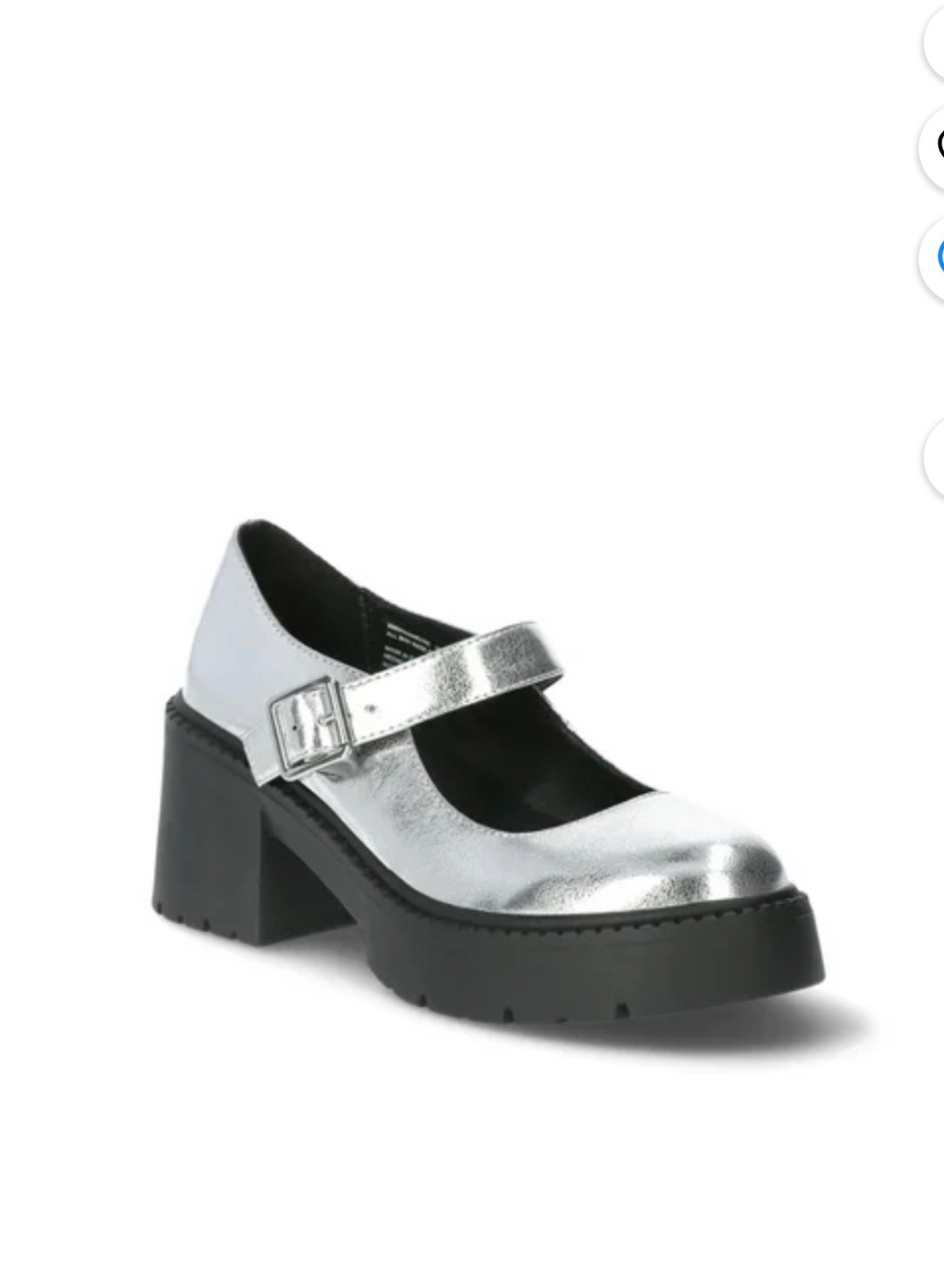 Madden NYC Women’s Black & Silver Mary Jane Platform  Shoes, Trendy | NWB.