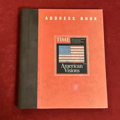 Vintage Time Magazine Hard Cover Address Book 1997 Clean Picture Address Book