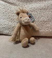 Jellycat Jelly Cat Bashful Pony Small Plush Soft Toy Horse Rare Retired BNWT New
