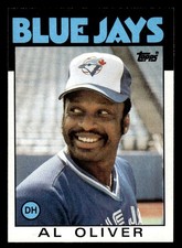 1986 Topps #775 Al Oliver Card Toronto Blue Jays