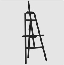 Black Wooden Easel Stand Adjustable Artist Painting Display Stand Solid Pine