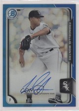 2015 Bowman Chrome Prospects Blue Refractor Frankie Montas Francellis Auto 1u4
