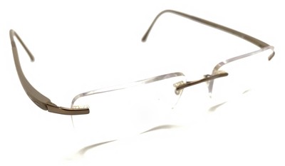 Silhouette 7633 40 6051 Titanium Bronze Brown Rimless Eyeglasses Frames 19 140