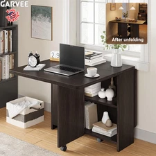 Foldable Kitchen Table Folding Dining Table Drop Leaf Dining Table Wheel Storage