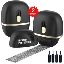 Lomil Identity Protection Roller Stamps 2 Pack - Confidential Roller Stamp with