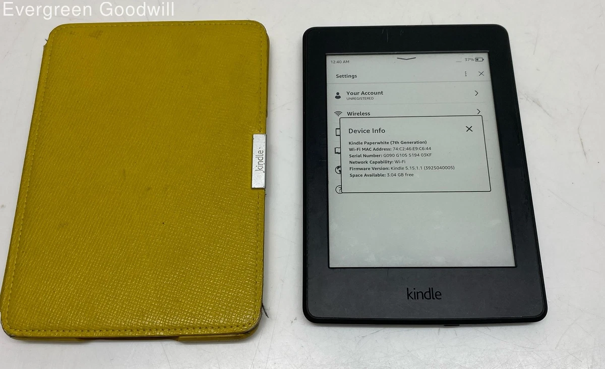 Amazon Kindle Paperwhite 7th Generation White eBook Readers for