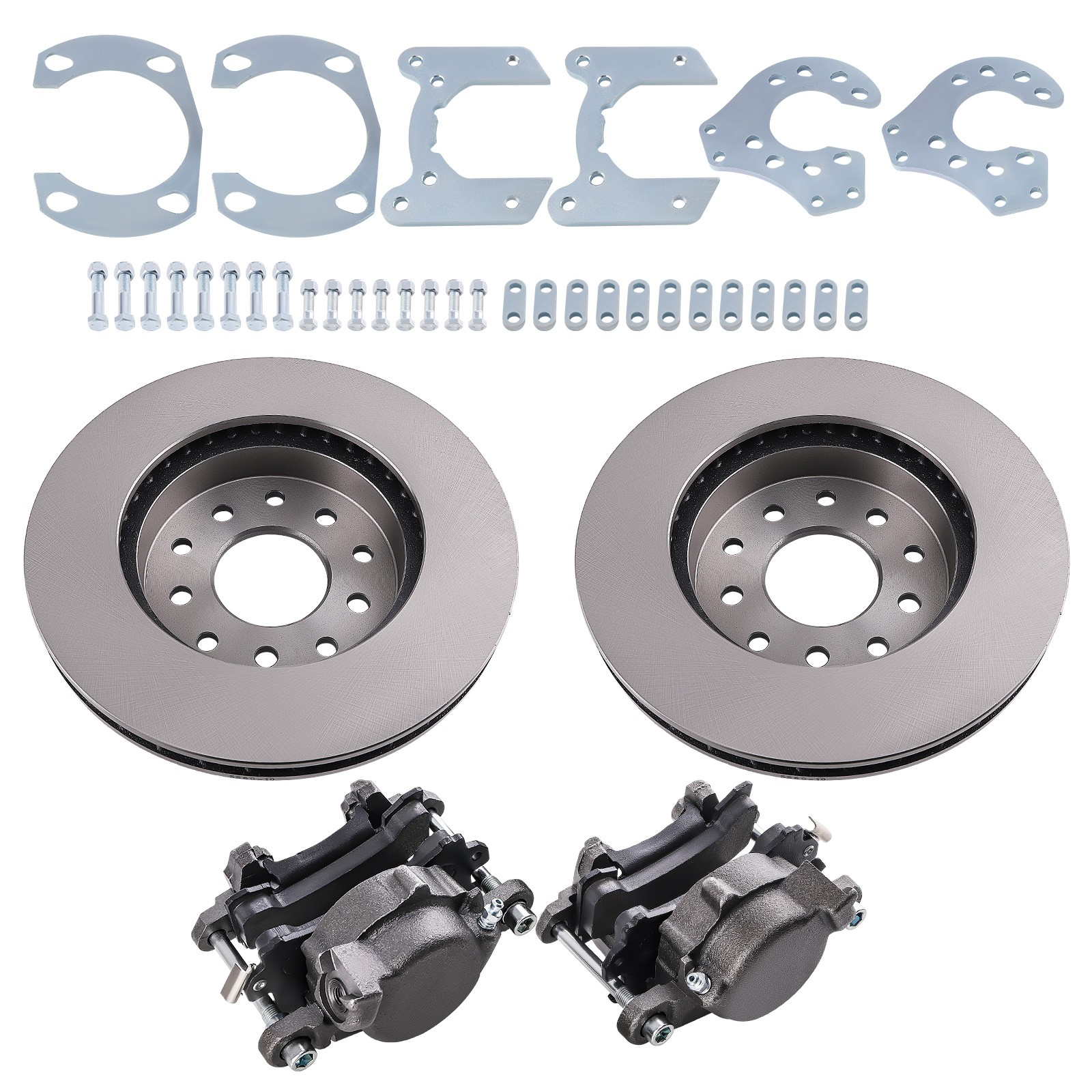 Complete Rear Disc Brake Kit for Ford 9" Axle New Style w/Single Piston Caliper