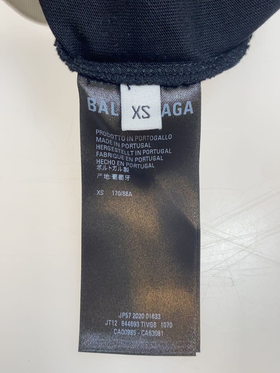 BALENCIAGA T-shirt cotton Black plain jt12 644693 tivg6 Used
