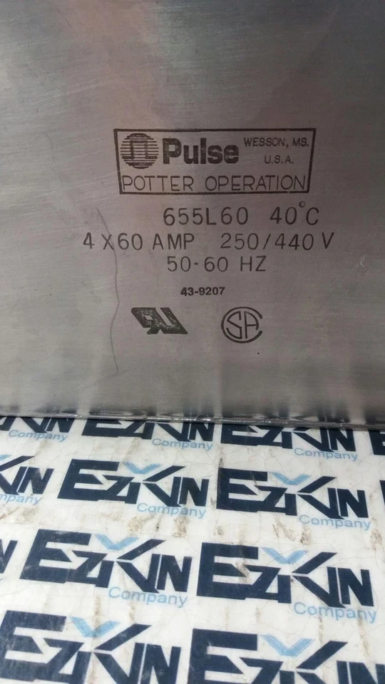 Pulse 655L60 Potter Operation EMI/RFI Filter  - Image 2 of 4
