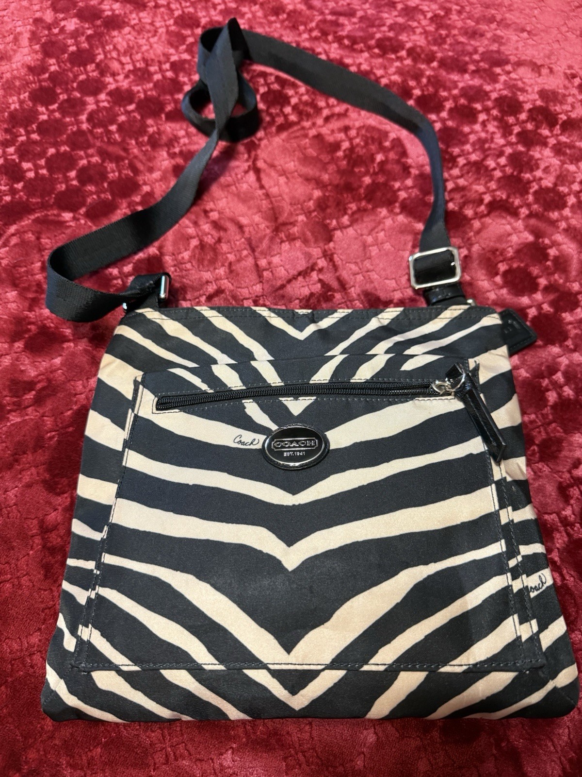 Coach Zebra Print Crossbody Bag-image