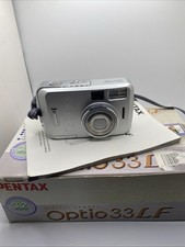 For parts Pentax Digital Camera Optio 33LF Vintage Point & Shoot 3.2mp For Parts