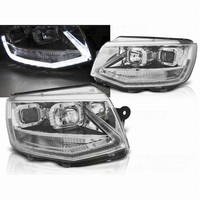 "Led Tagfahrlicht \"Voll LED Look\" Scheinwerfer In Chrom FüR VW T6 2015-2019"