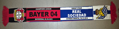 Bayer 04 Leverkusen vs Real Sociedas San Sebastian Schal / CL 2013 /