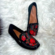 Beartraps Otella Embroidered Suede Loafer/Moc...