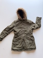 Rothschild Girls Puffer Jacket Size M 10/12 Brown Long Winter Coat Warm