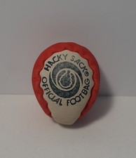 Vintage Official Hacky Sack Foot Bag Two Panel Hand Made US Patent 4151994 Red