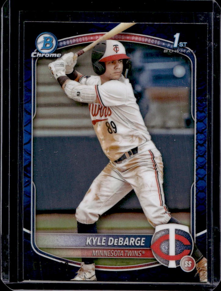 2025 Bowman Kyle DeBarge Chrome 1st Reptilian Blue Refractor #/150