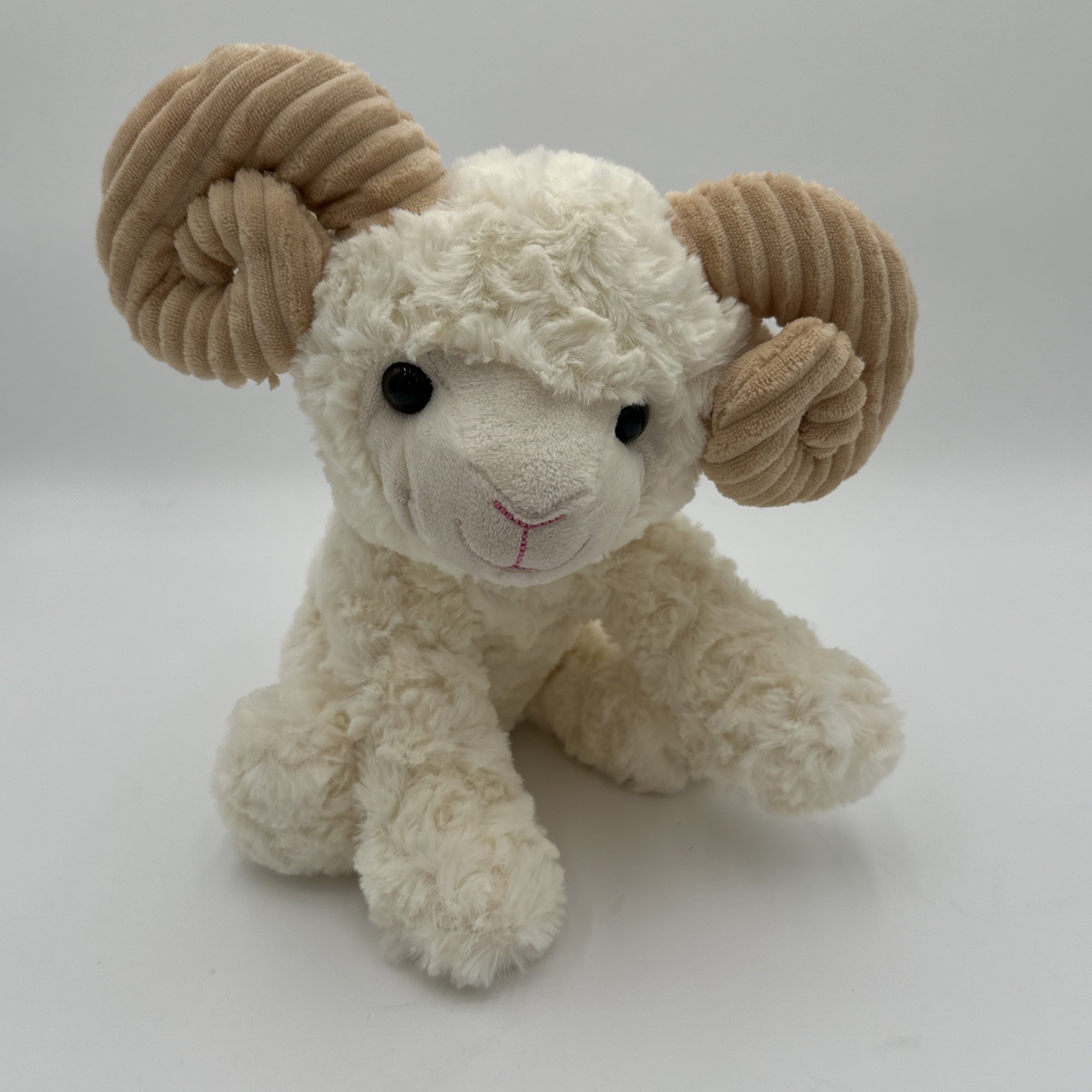 Walmart Easter Ram Lamb Cream Brown Plush Stuffed Animal Kids Baby Toy