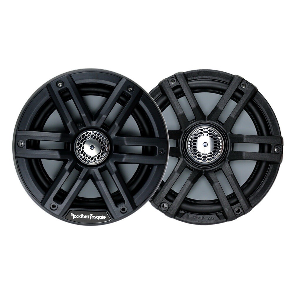 Rockford Fosgate M2-65B 1200W Color Optix Marine Speakers - Black (Pair)