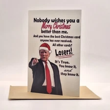 2024 Parody Christmas Card Donald Trump Funny Holiday Greeting