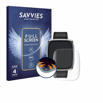 4x Full-Screen Schutz Folie für Amazfit Active 2 (rechteckig) 3D Edge Display