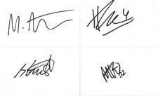 12 DERBYSHIRE CRICKET SIGNED WHITE CARDS - 2026 SEASON