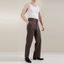 Vintage 70s 80s Levi's Action Slacks Brown Talon 36x30