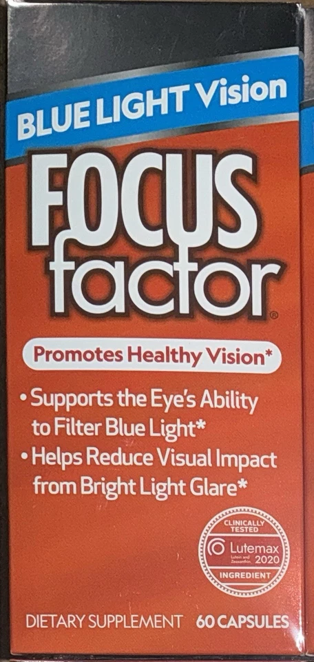 Focus Factor Fórmula Visión Luz Azul Ojos Saludables 60 Cápsulas Lote de 6 Cajas 25/05 Foto 3 de 4