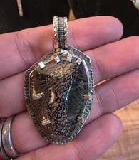 Handmade Dino Bone Pendant   Genuine Fossil D...
