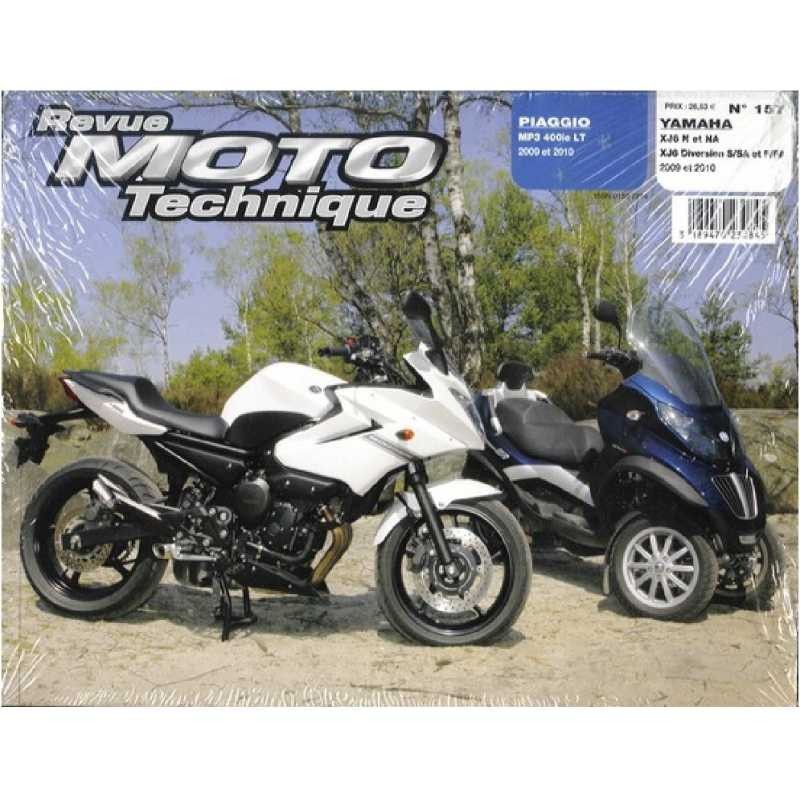 RMT 157 Piaggio MP3 400 revue moto technique 2009-2010 pour l'entretien complet du scooter