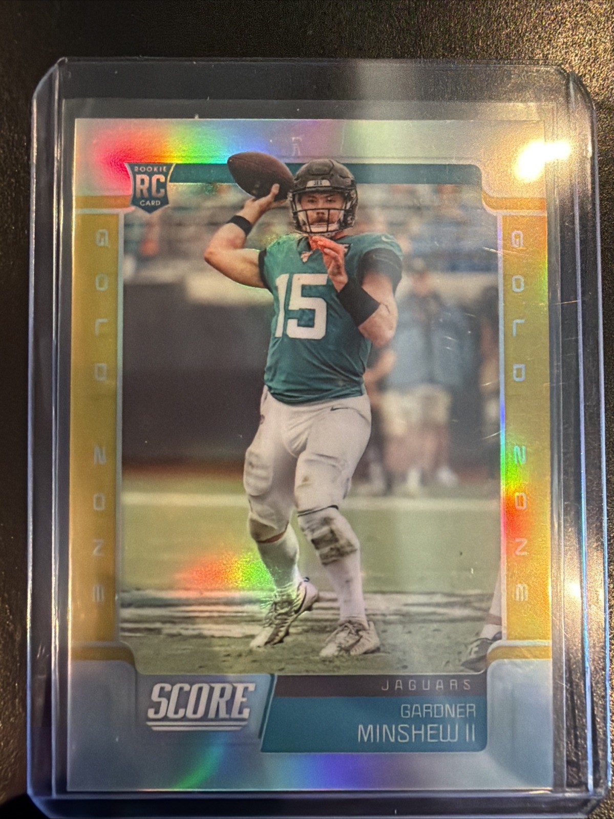 Gardner Minshew II Panini Chronicles Score Update Rookies #456 Gold Zone