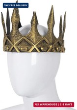 Adjustable Medieval King Crown for Adults, Royal King Crown,Ancient Prince Crown