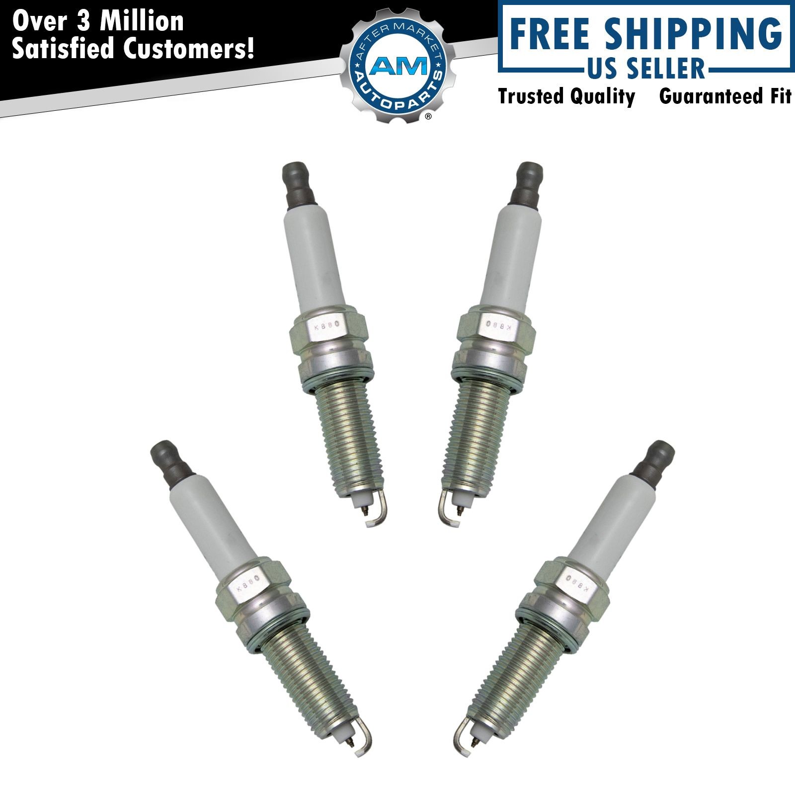 NGK Laser Iridium 92315 Engine Ignition Spark Plug Kit Set of 4 New