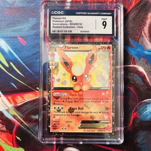 2016 Generations - English Flareon EX Radiant Collection Holo RC6/RC32
