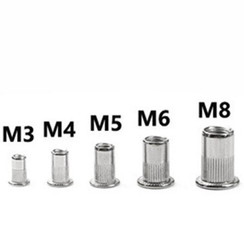 Portable Transparent Box Packaging Hollow Aluminum Rivet Nut Set 150pcs New @ - Bild 6 von 13