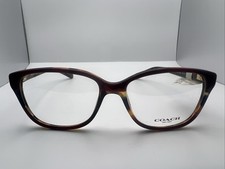 Coach HC6103 5444 Aubgn Navy Tort Varsity Stripe 54/16 140 Women  s Frames 1361