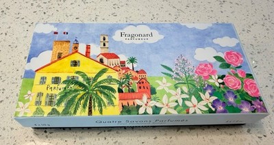 Fragonard Parfumeur 4 pebble Soaps Paris in Gift Box (4x50g) 100% Authentic...