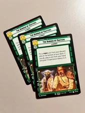 Star Wars Unlimited LOF 125 The Burden Of Masters x3 Play Set