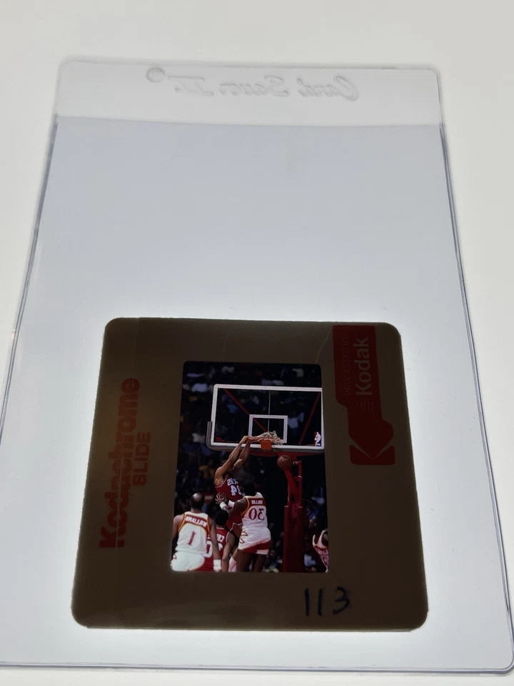 Foto de colección original 35 mm diapositiva a color de Charles Barkley Sixers 76ers ¡¡RARA!!! Foto 4 de 4