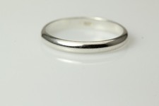 925 Sterling Silver Plain Band 2.8mm Wide Size 9 / 2.1 Grams RIN7941 