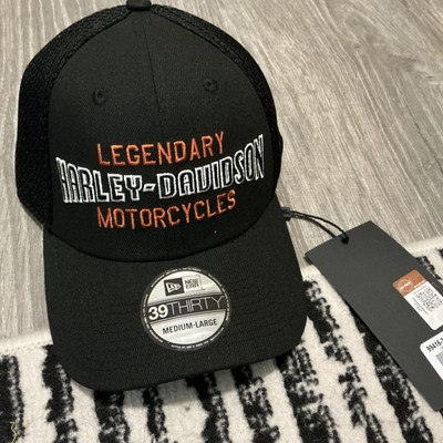 New Era 39THIRTY Harley-Davidson Legendary Motorcycles Hat Men s Size: M/L NWT