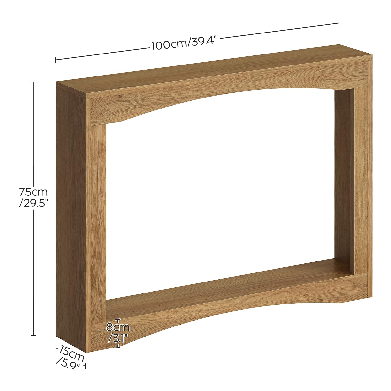 Narrow Console Table, 5.9'' Thin Entryway Table, Behind Couch Table for Small...