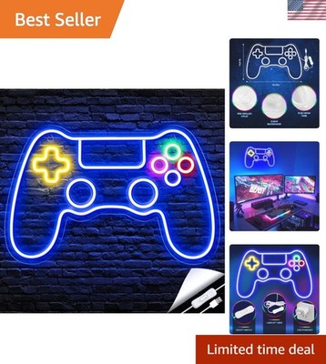 Stylish Gamer Neon Sign - Safe LED Controller Lighting for Epic Game Rooms