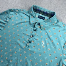 William Murray Golf Polo Shirt Men Large Last Call Cocktail Performance Stretch