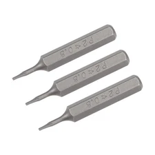 3pcs Screwdriver Bits 5/32" Hex Shank Star-Shape P2/0.8mm 28mm