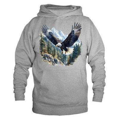 American Bald Eagle Mountain Wildlife Wilderness Nature Pullover Hoodie