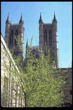 024054 Lincoln Cathedral Tower Close Up A4 Photo Print