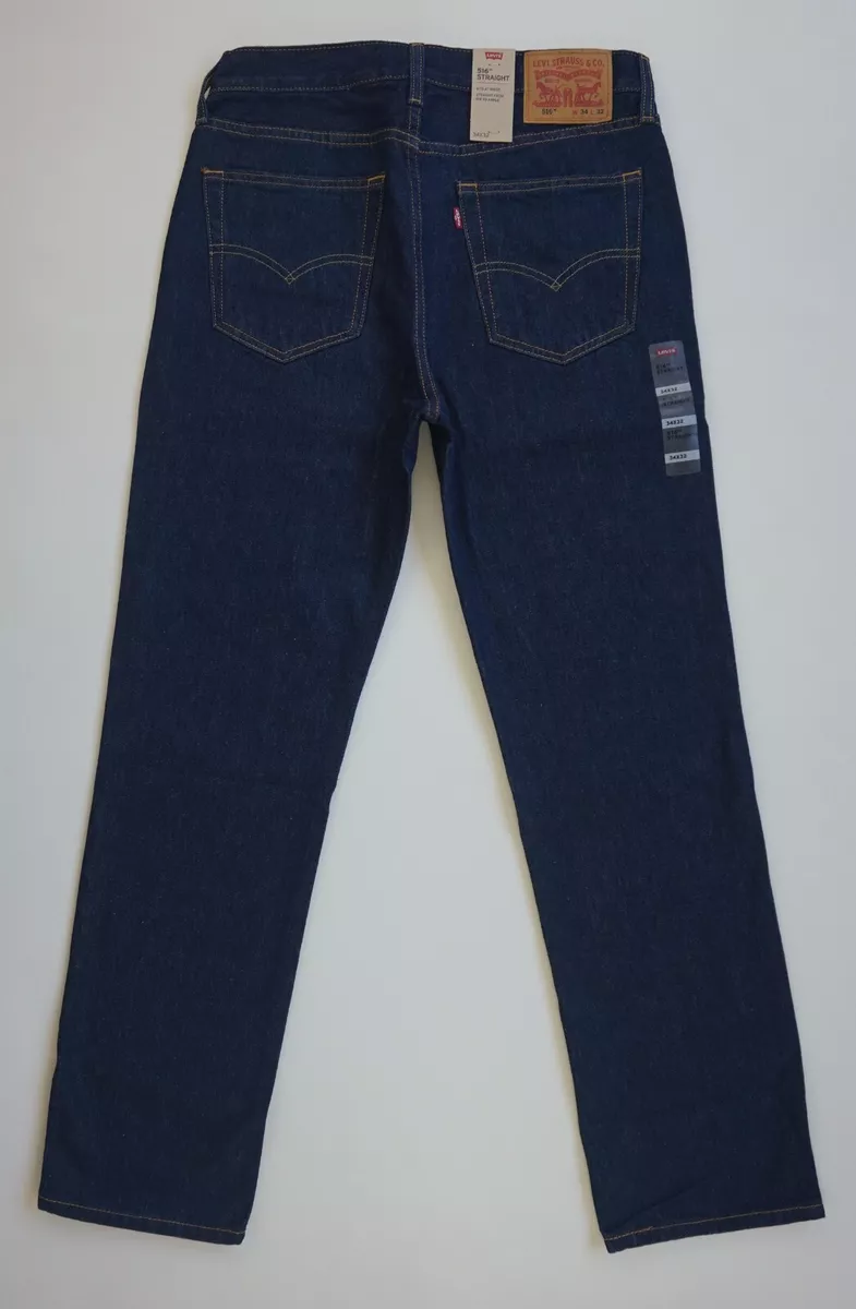 LEVI S 516 RINSE STRAIGHT FIT Jeans Men s Authentic BRAND NEW