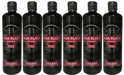 Riga Black Balsam Cherry 6er Set (6 x 0,5 L) Rigas Melnais balzam SPARSET